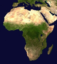 Photo satellite Afrique