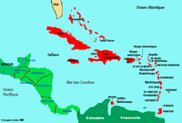 Carte simple Antilles