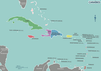 Carte Antilles pays