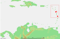 Carte Antilles françaises