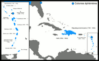 Carte historique Antilles