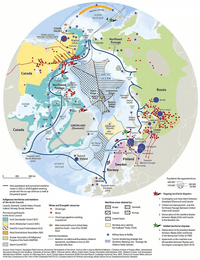 Carte Arctique ville ressource