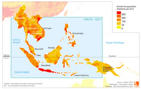 Carte population Asie sud est