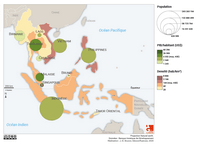 Carte Asie sud est population PIB