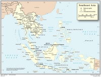 Carte Asie sud est