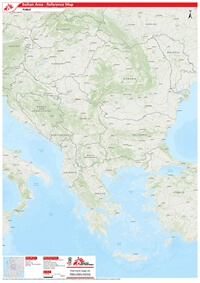 Carte Balkans pays ville route