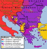 Carte religion Balkans
