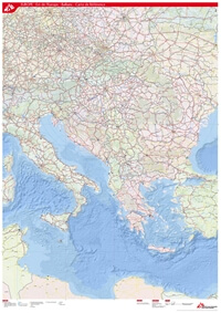 grande carte Balkans ville route
