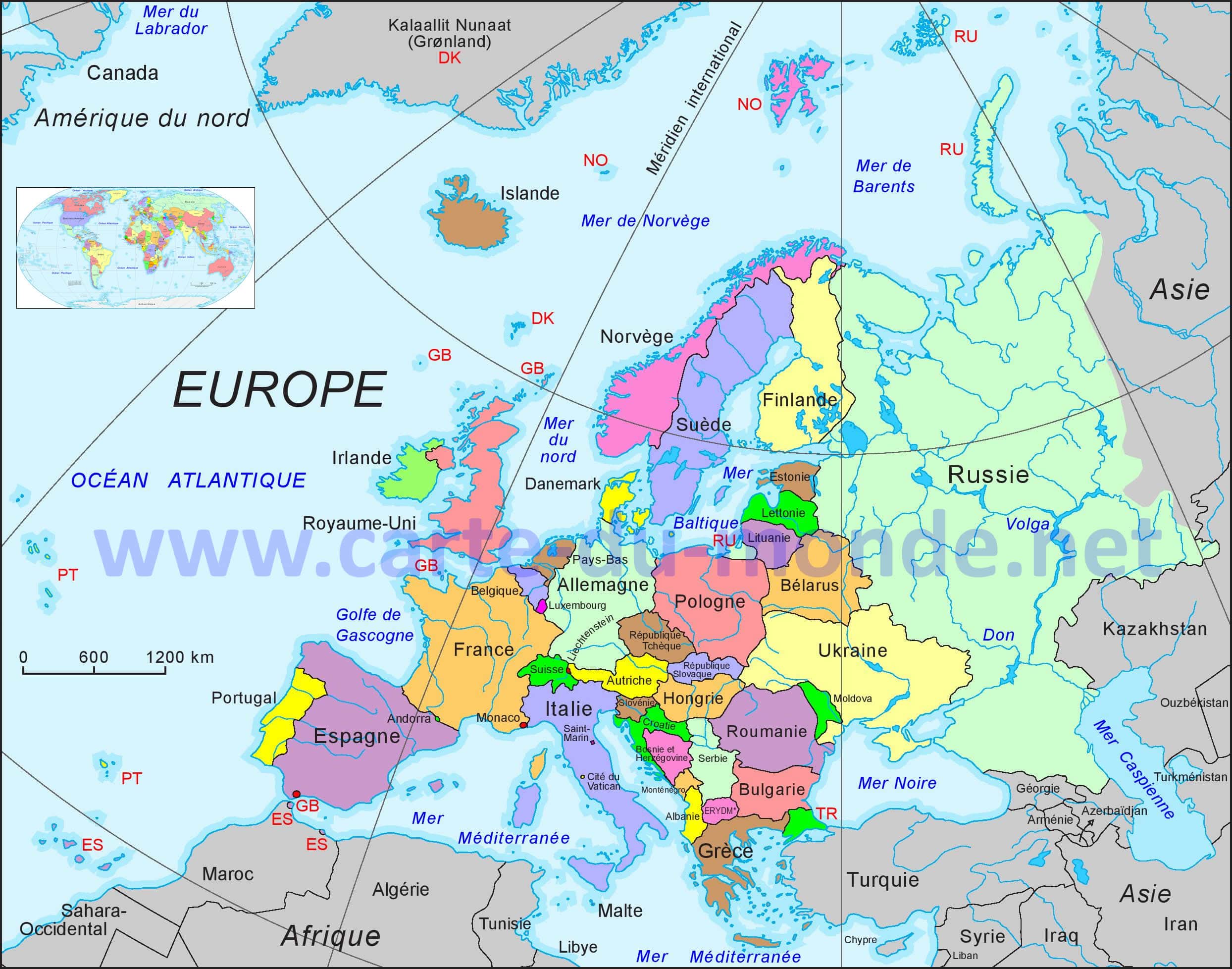 Carte De L europe En Noir Et Blanc Avec Les Capitales Carte
