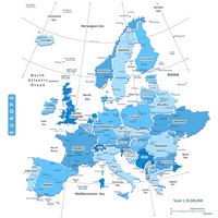 grande carte Europe noms des pays villes