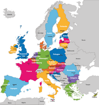 Carte Europe avec les pays et les capitales