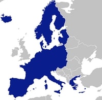 carte Europe pays espace Schengen