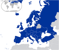 Carte de l'Europe avec les pays membres du Conseil de l'Europe