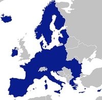 carte Europe pays membres Espace Économique Européen