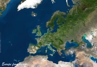 Photo satellite de l'Europe