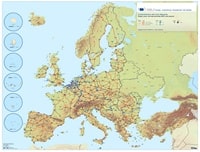 Représentation européenne des principaux moyens de transport