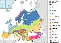 carte Europe régions biogéographiques des espèces animales et végétales