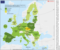 Représentation avec le sentiment d'appartenance
à l'Union Européenne