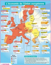 carte Europe économique pays Union européenne monnaie taux chômage