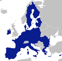 Carte de l'Europe avec les pays membres de l'Union Européenne
