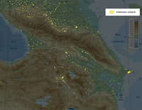 Carte Caucase ville