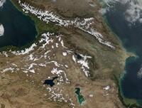 Photo image satellite Caucase