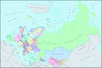 Carte Eurasie pays