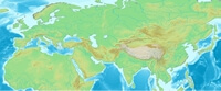 Carte relief Eurasie