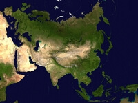 Image photo satellite Eurasie