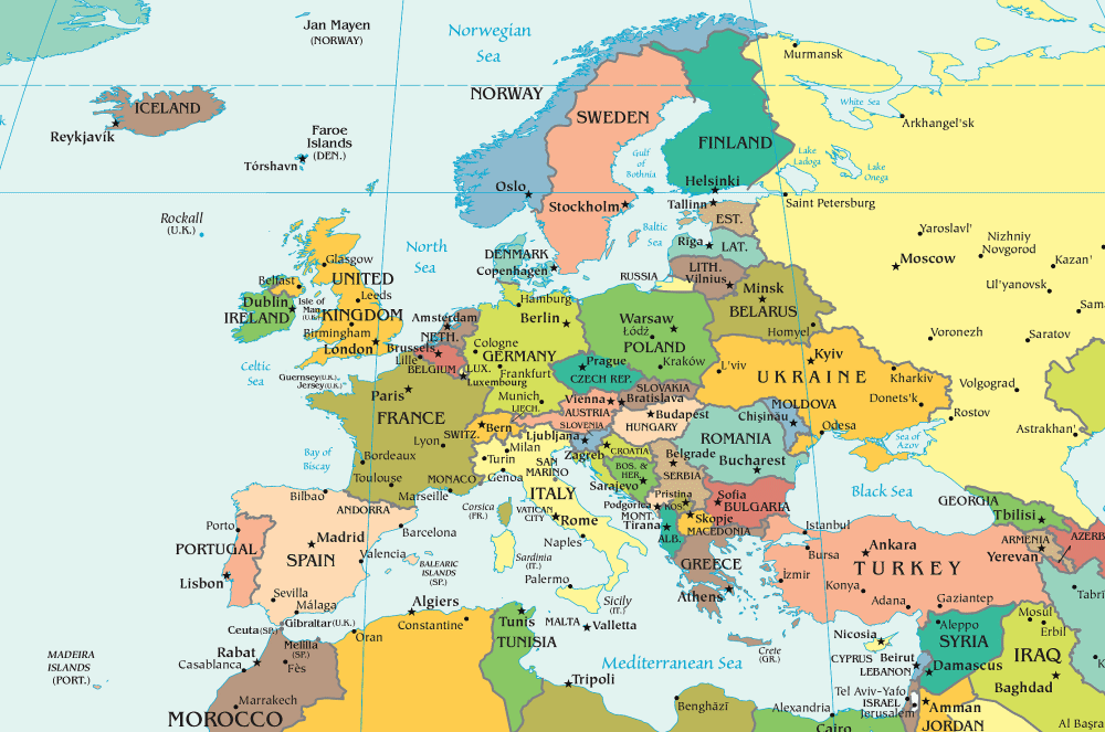 europe carte - Image