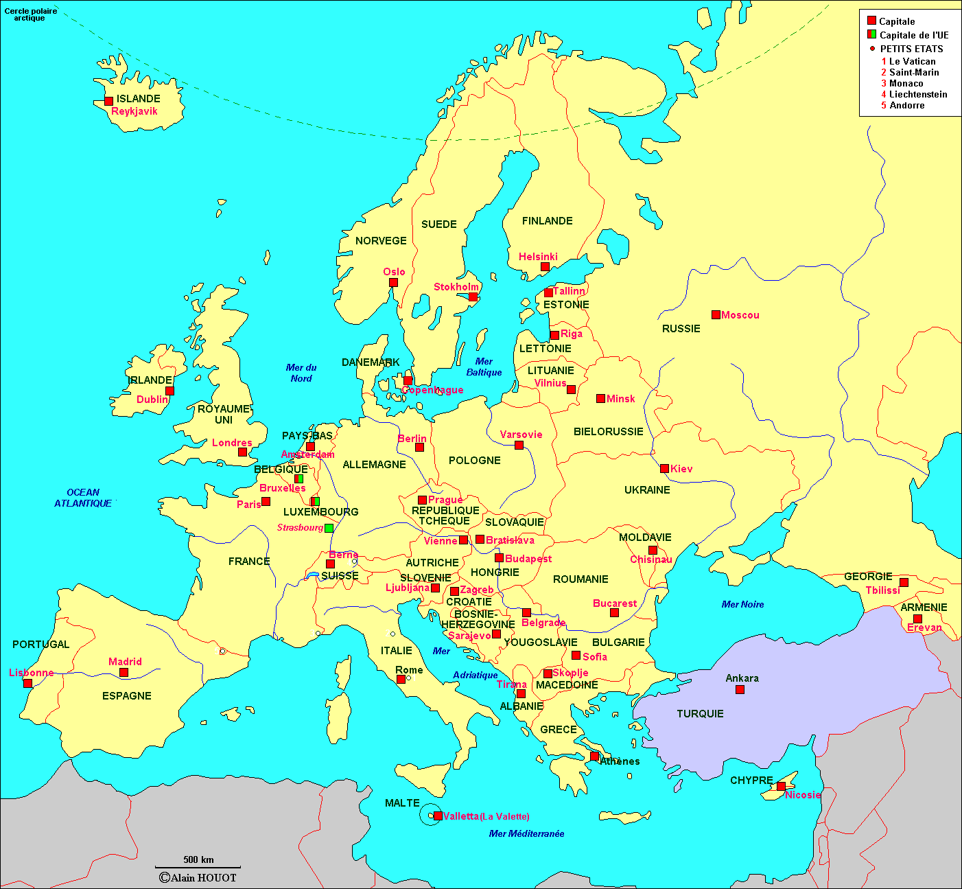 carte-europe-capitale