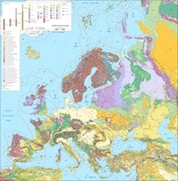 Carte de l'Europe géologique