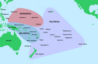 Carte Mélanésie Polynésie Micronésie