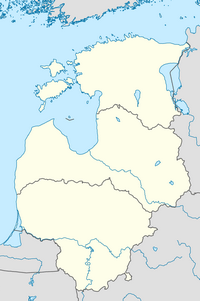Carte des pays baltes vierge