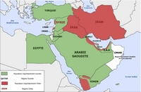 Carte Sunnite Chiite Proche Orient Moyen Orient