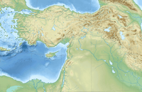 Carte topographique Proche Orient relief