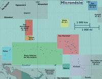 Carte région Micronésie