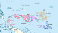 Carte langue région Micronésie