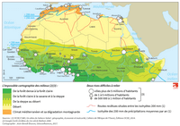 Carte Sahara limite pays route