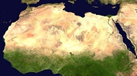 Image photo satellite désert Sahara