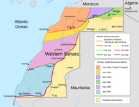 Carte Sahara occidental mur sable Maroc