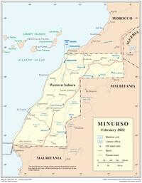 Carte ONU Sahara occidental MINURSO