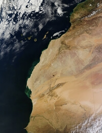 Image photo satellite Sahara occidental