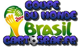 Coupe du Monde 2014 avec Cartograf.fr