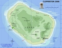 Carte Clipperton lagon fosse occidentale fosse orientale Grand Récif