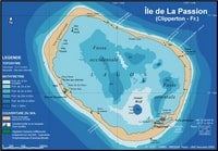 Carte Clipperton lagon profondeur couverture sol île de La Passion