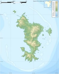 carte Mayotte vierge altitude relief