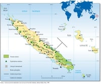 carte Nouvelle-Calédonie provinces communes terrains miniers