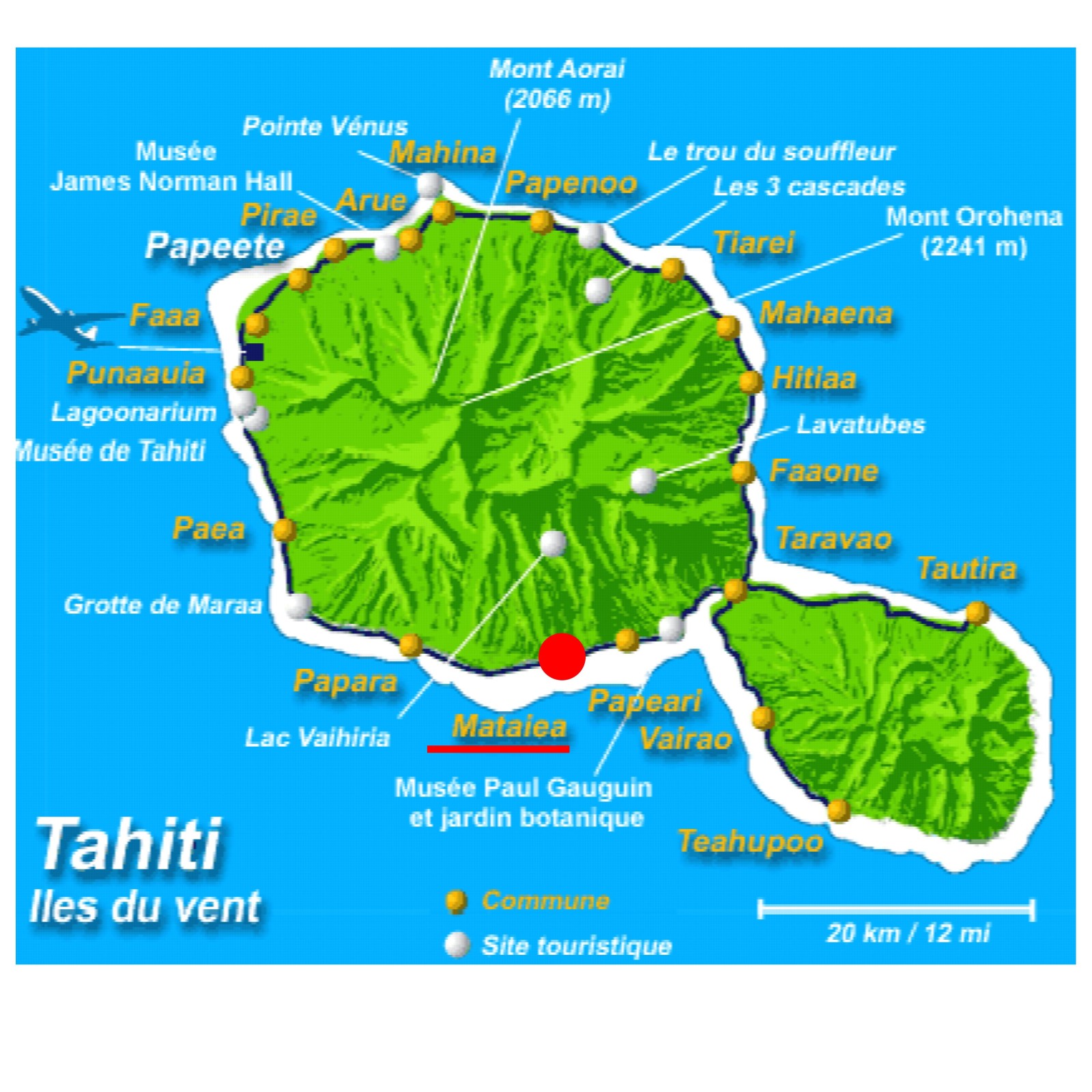 carte tahiti