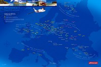 carte Polynésie française aérien avion